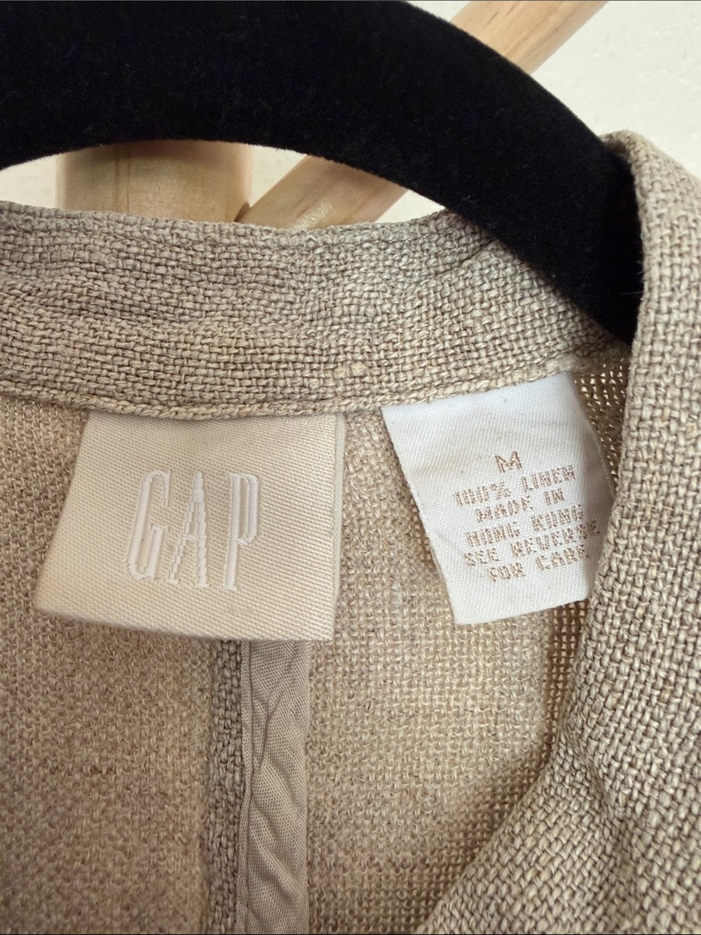 Vintage Gap 100% Linen Mandarin Collar Jacket - Picture 4 of 9